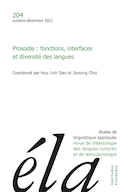 Études de linguistique appliquée, no 204